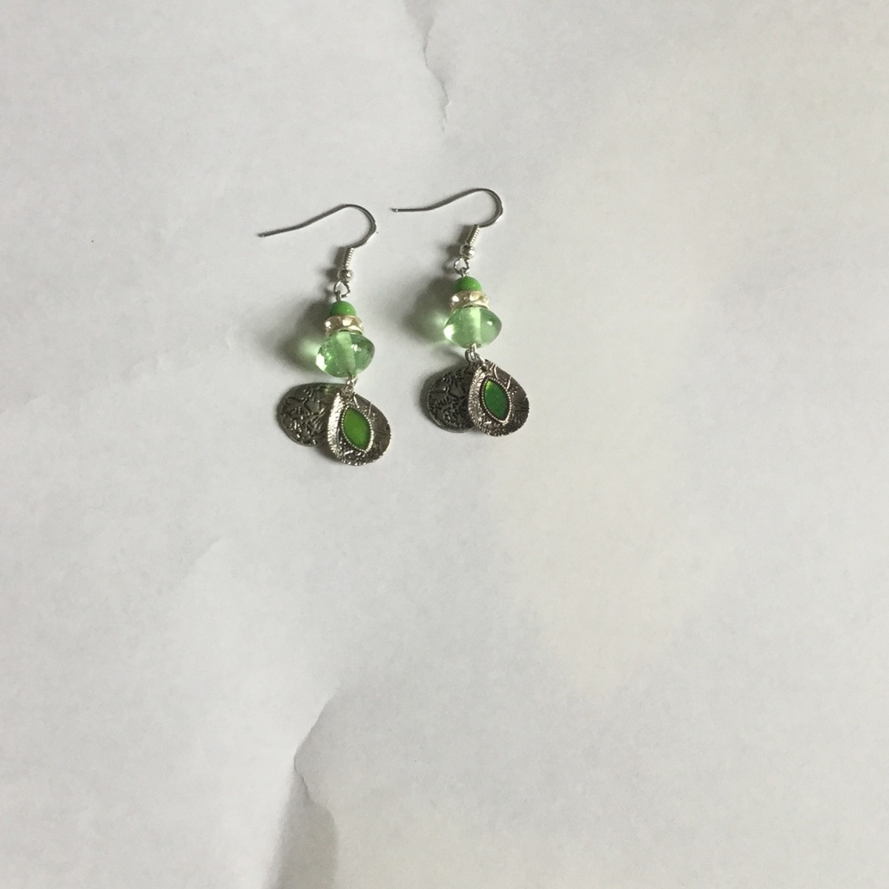 My handmade earrings. Glass earrings