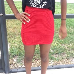 Never been worn. Sexy red skirt