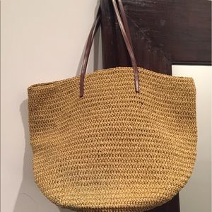 J crew straw deals market tote