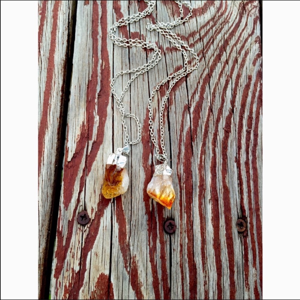 Raw Citrine Pendant