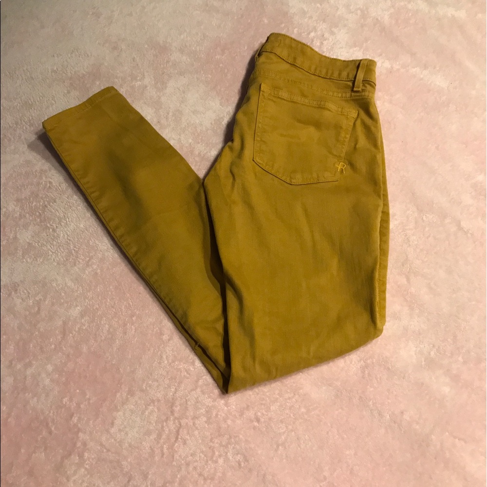 Rich & Skinny Mustard Skinny Jeans size 28