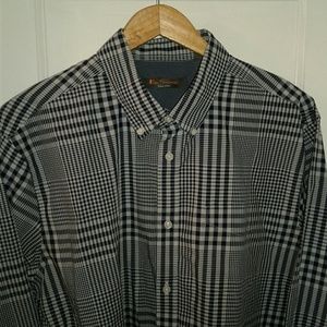 *NWOT* Ben Sherman plaid shirt Navy/grey