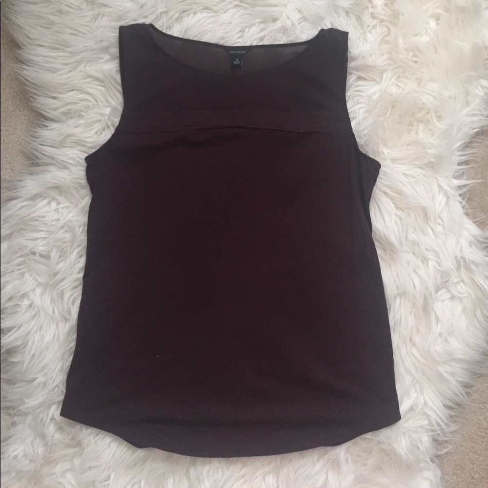 Ann taylor maroon tank top.