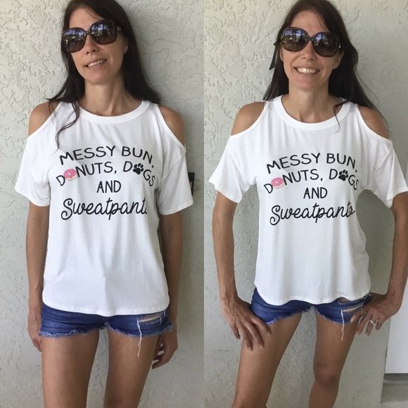 Messy Bun Tee S,L - Picture 2 of 2