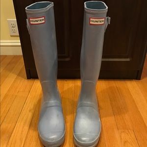 Hunter Rain Boots, Tall, Pale Blue