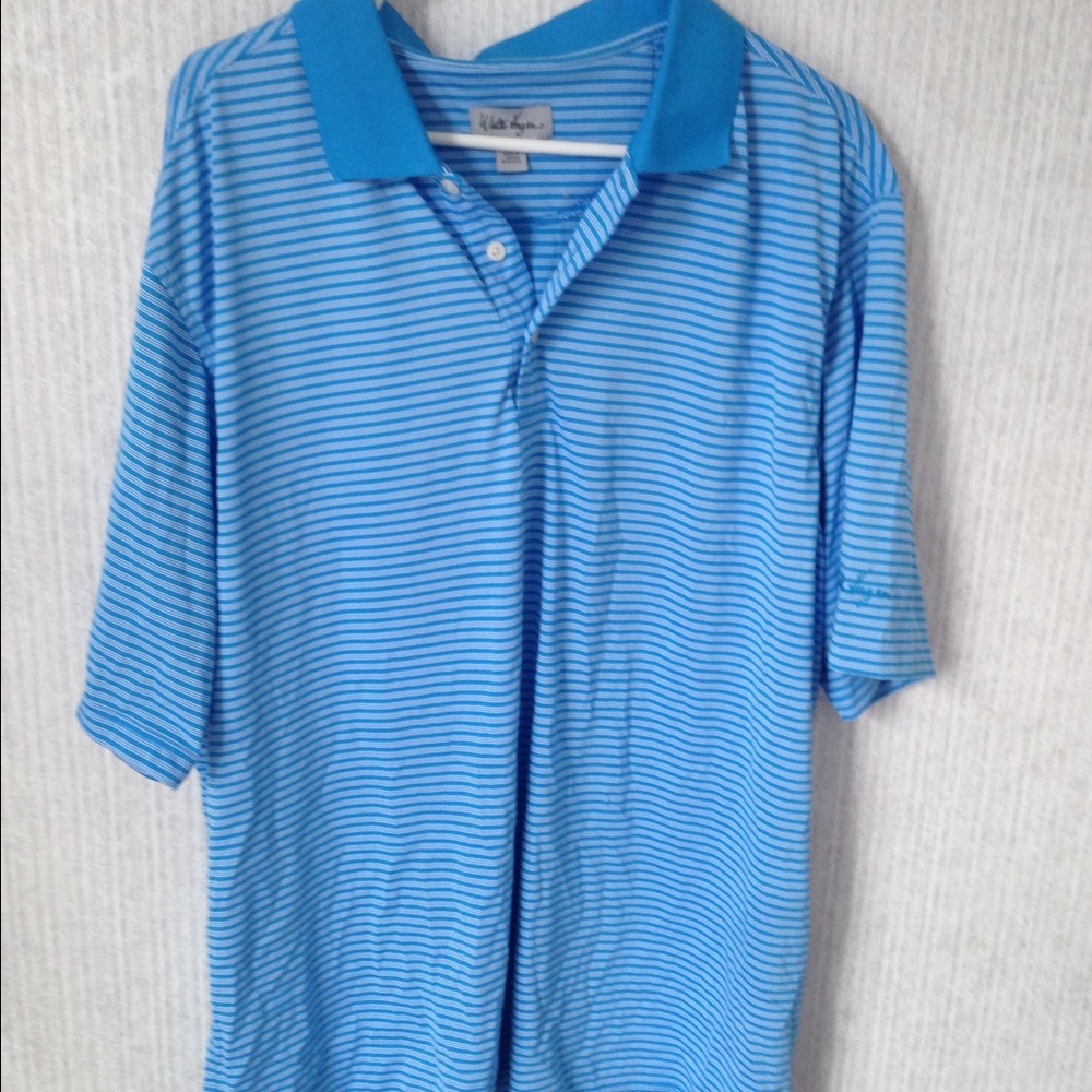 Walter Hagen Blue striped polo