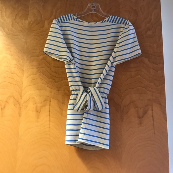 White and blue stripe blouse - Picture 2 of 2
