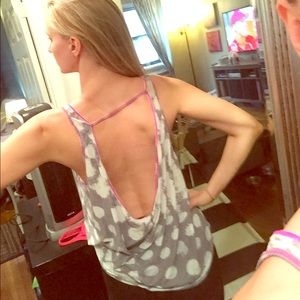 Lululemon polka dot limited edition tank