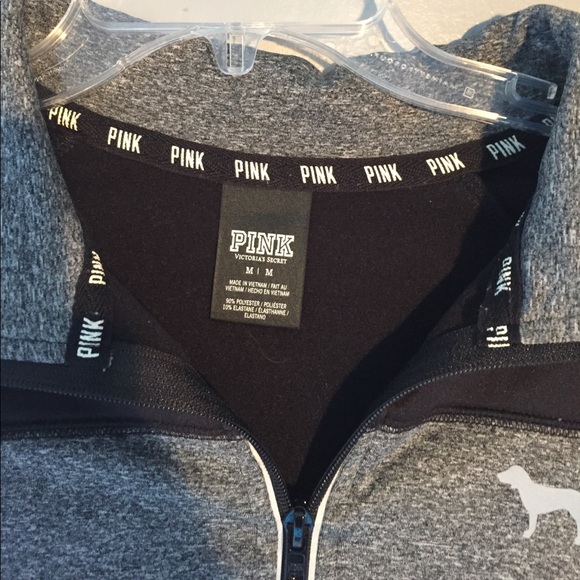 *SOLD*PINK Athletic Quarter Zip - Picture 2 of 3