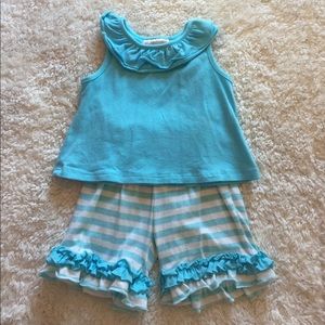 Southern Tots Tank Top and Ruffle Shorts set, 18m
