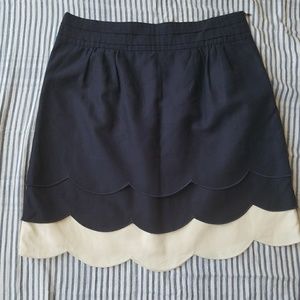 Rare Athropologie scalloped cloud skirt