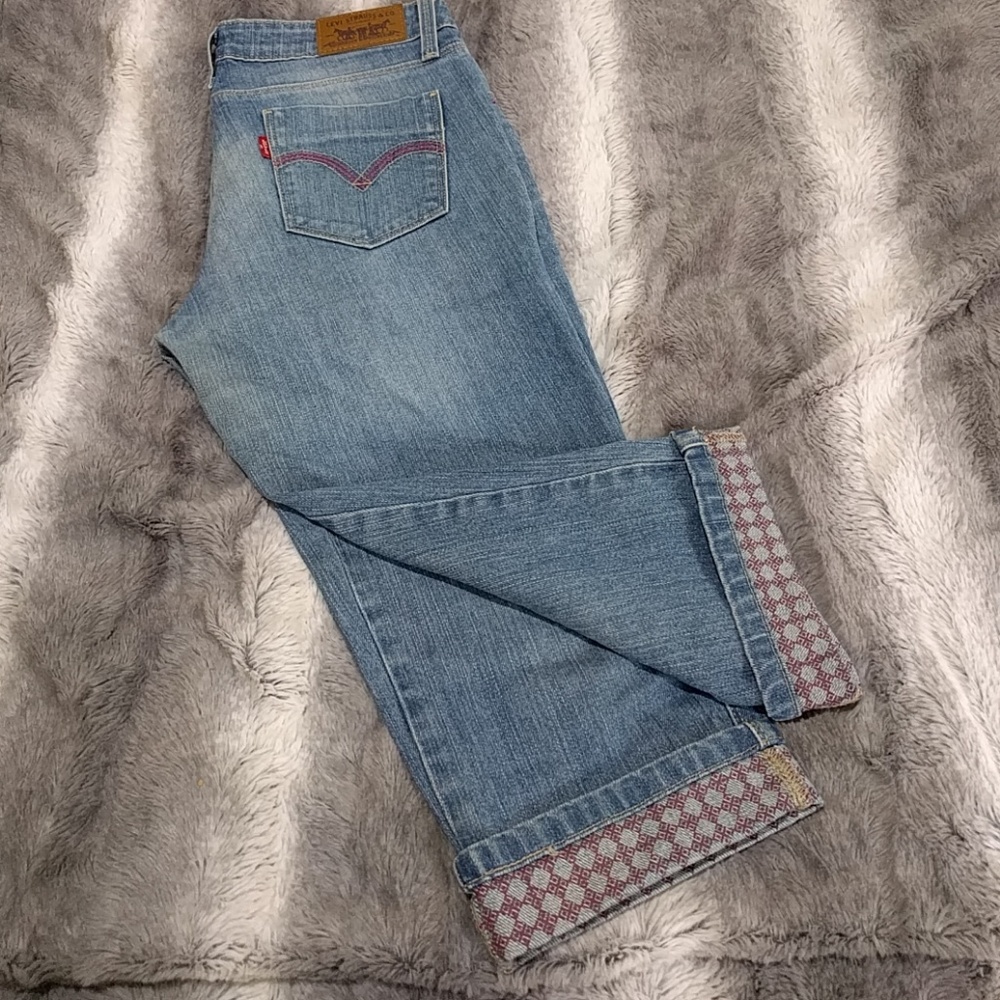 Capri denim pants