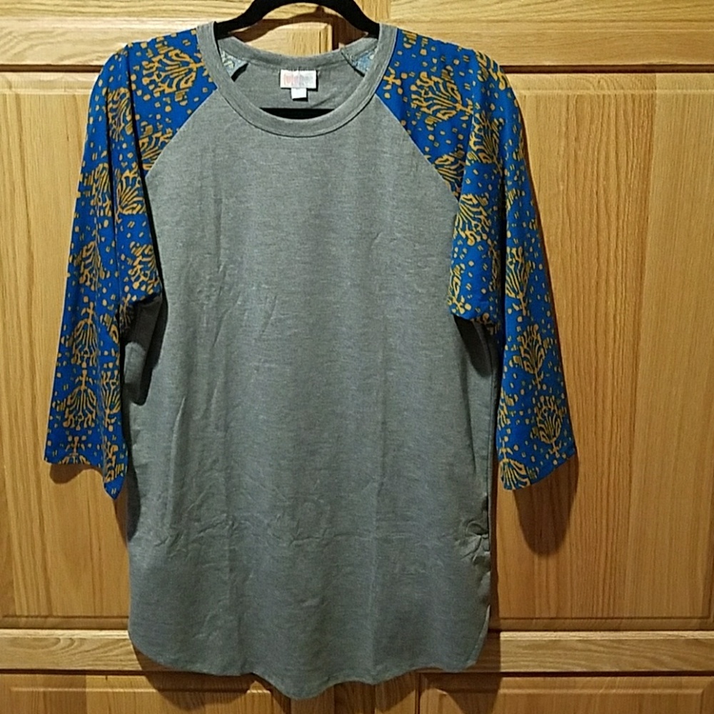 LuLaRoe Randy Blue Grey NWOT