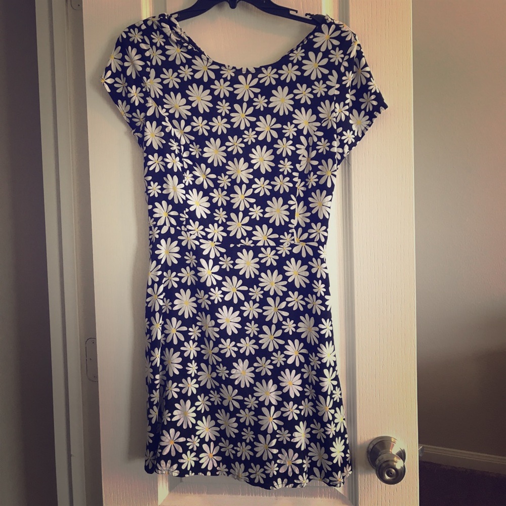 Black flower dress