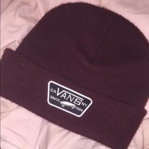 Maroon Vans Beanie