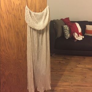 Gold shimmering dress