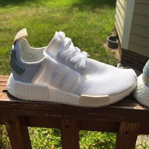 Authentic Adidas NMD white/tactile green sneakers