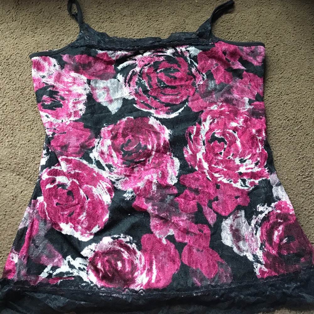 Xxl Maurice's tank top w roses 🌹