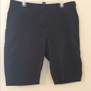 Black walking shorts