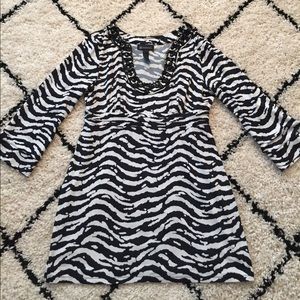 Zebra print top