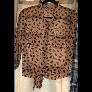 Charlotte Russe cat blouse