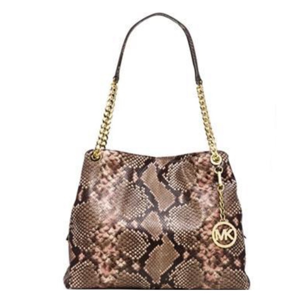 ⚜️SOLD⚜️NWOT⚜️Michael Kors Learher Jet Set Phyton - Picture 5 of 7
