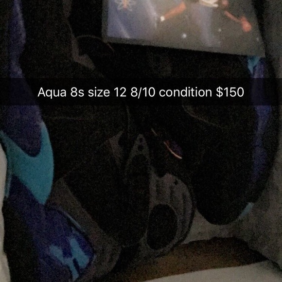 Jordan Aqua 8s - Picture 1 of 1