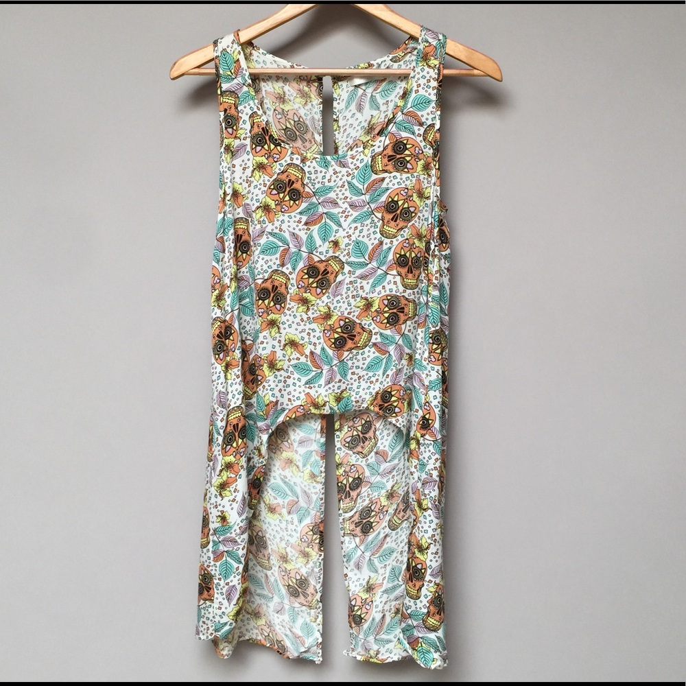 DIA DE LOS MUERTOS PRINT HI LO TOP