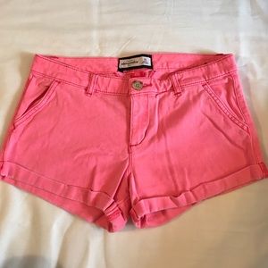 Abercrombie Kids Pink Chino Shorts