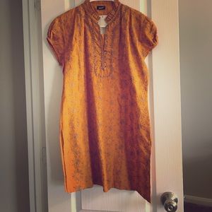 Orange sun dress