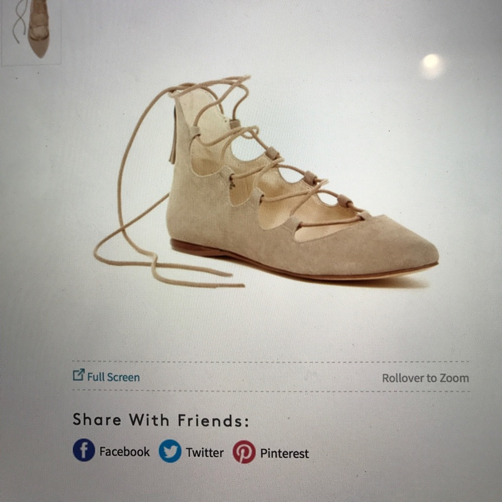 Nine West lace up flats