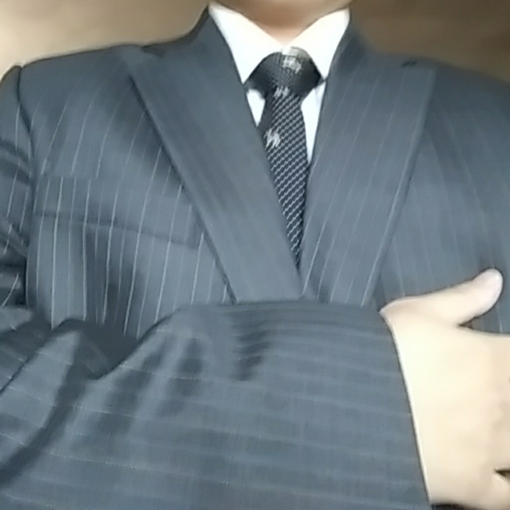 Ralph Lauren blazer / sports coat 42L grey strips