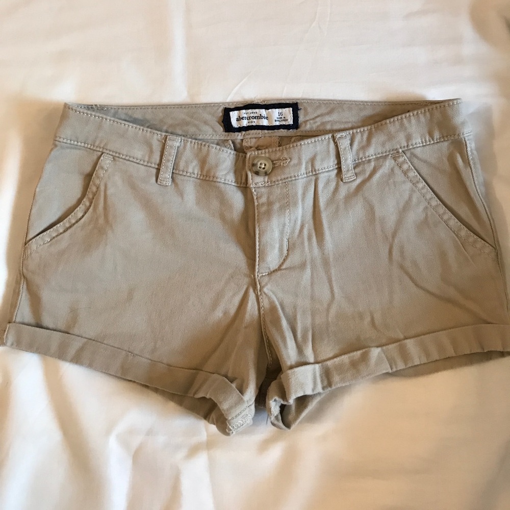 Abercrombie Kids Tan Chino Shorts