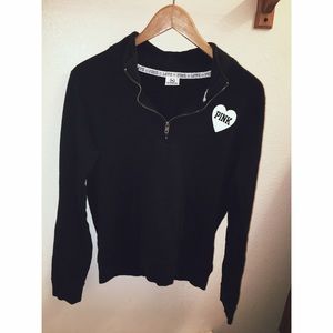 Black half zip sweater