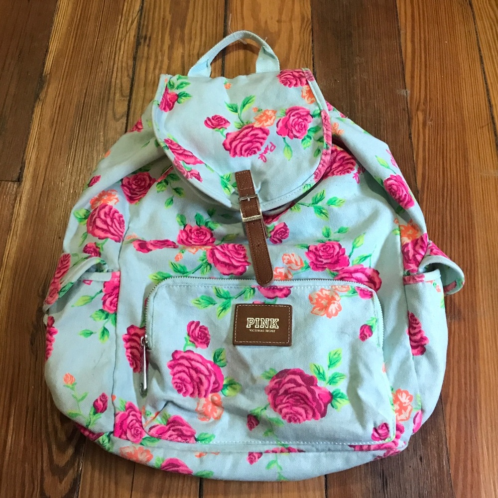PINK Floral Backpack