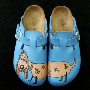 Birkenstock  Birki's Kay Birko-Flor Dog Blue Clogs