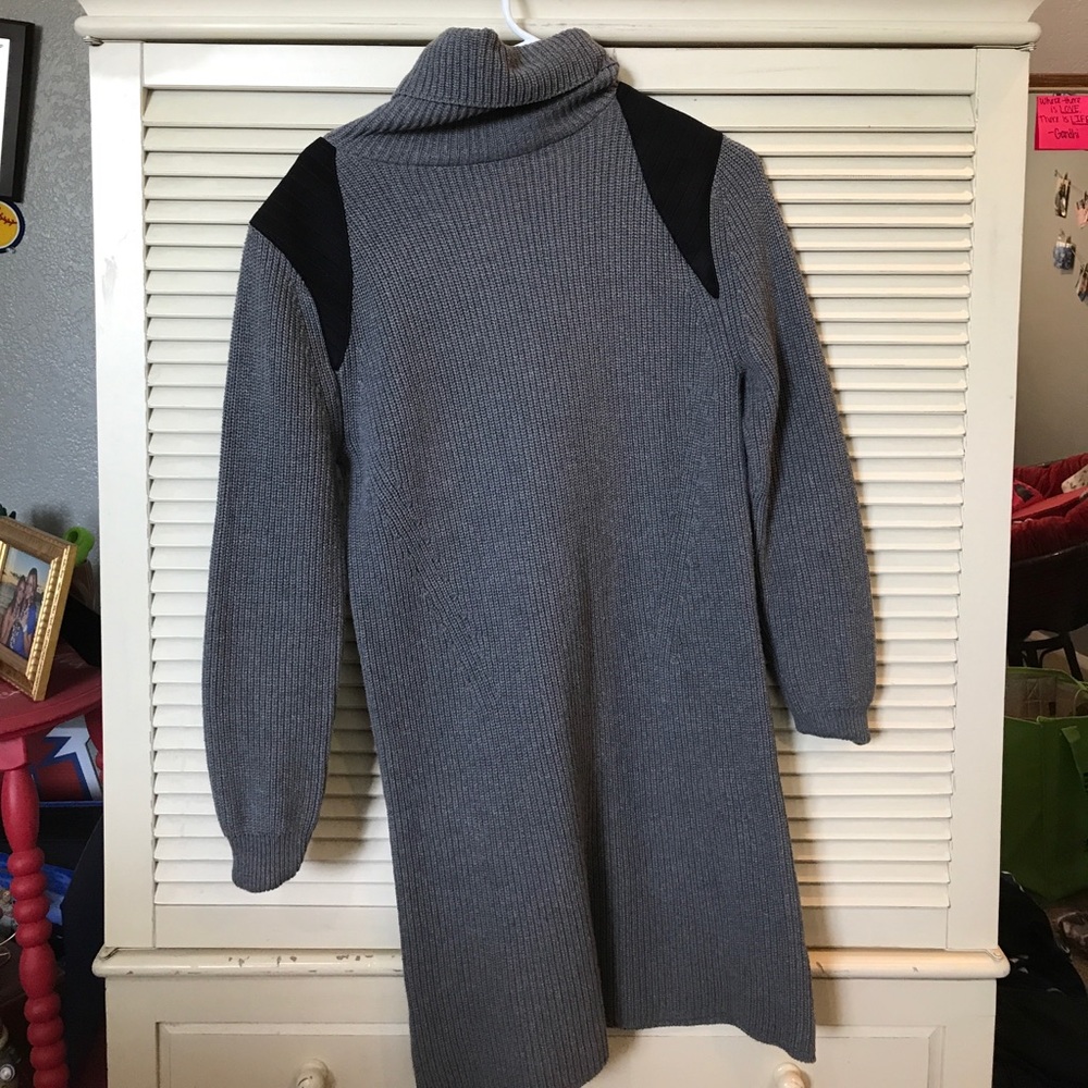 525 America gray knitted long-sleeve dress