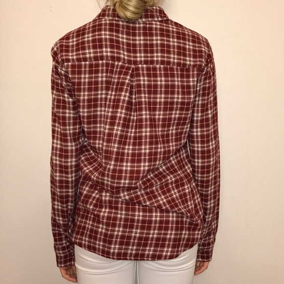 Red & White plaid shirt - Picture 4 of 4