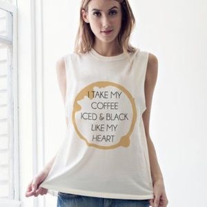 ✨NWT✨ Jac Vanek "Ice Coffee" Tank!