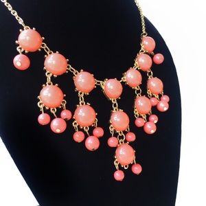 NWT - Candie's - Coral and Gold Necklace