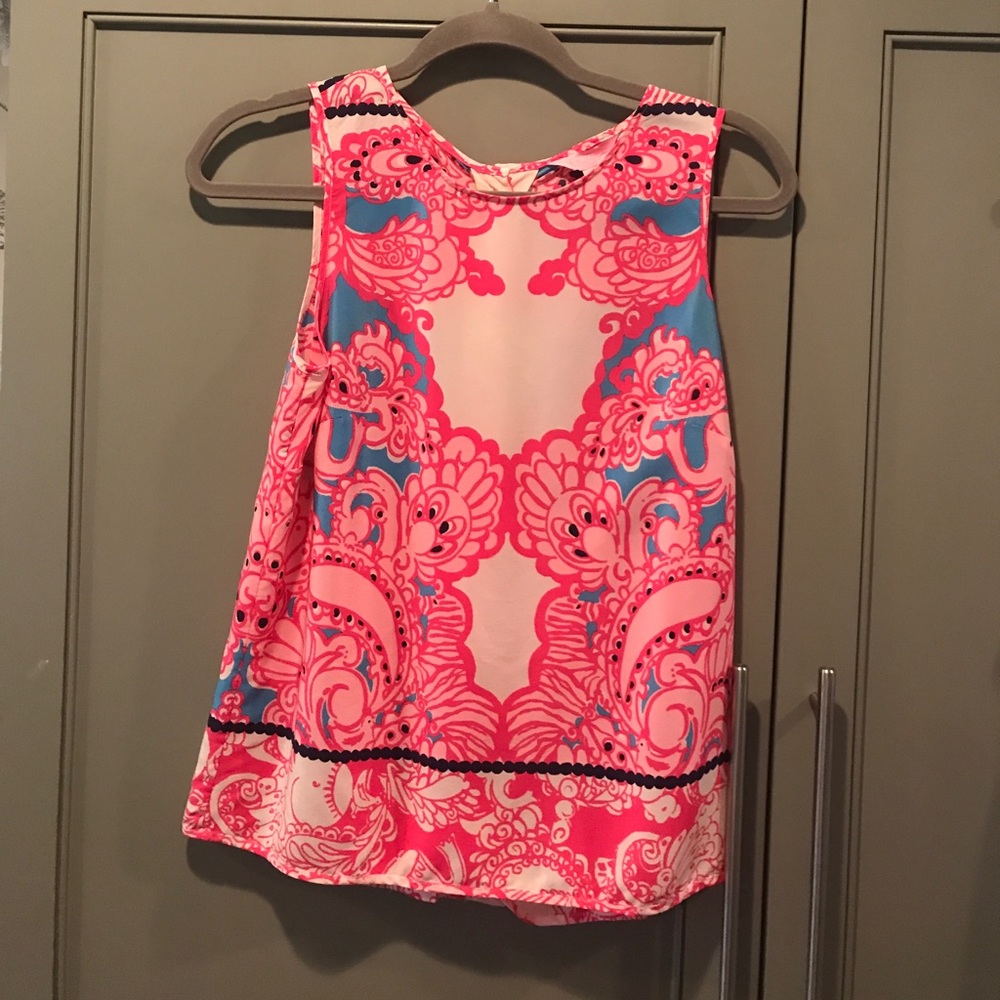 Lilly pulitzer pink blouse
