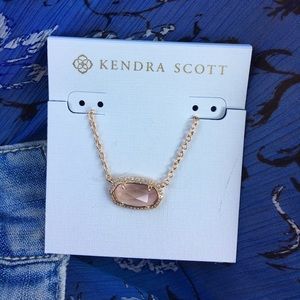 Kendra Scott NWT pink gem rose gold chain necklace