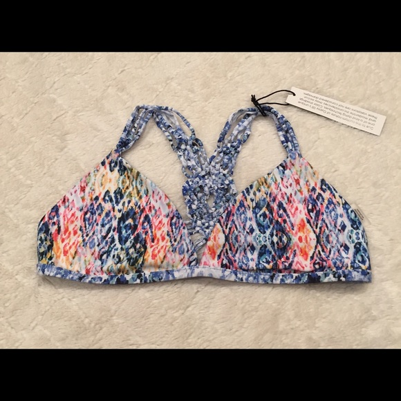 Gypsy 05 pacific fit macrame reversible boho bikini top - Picture 6 of 7