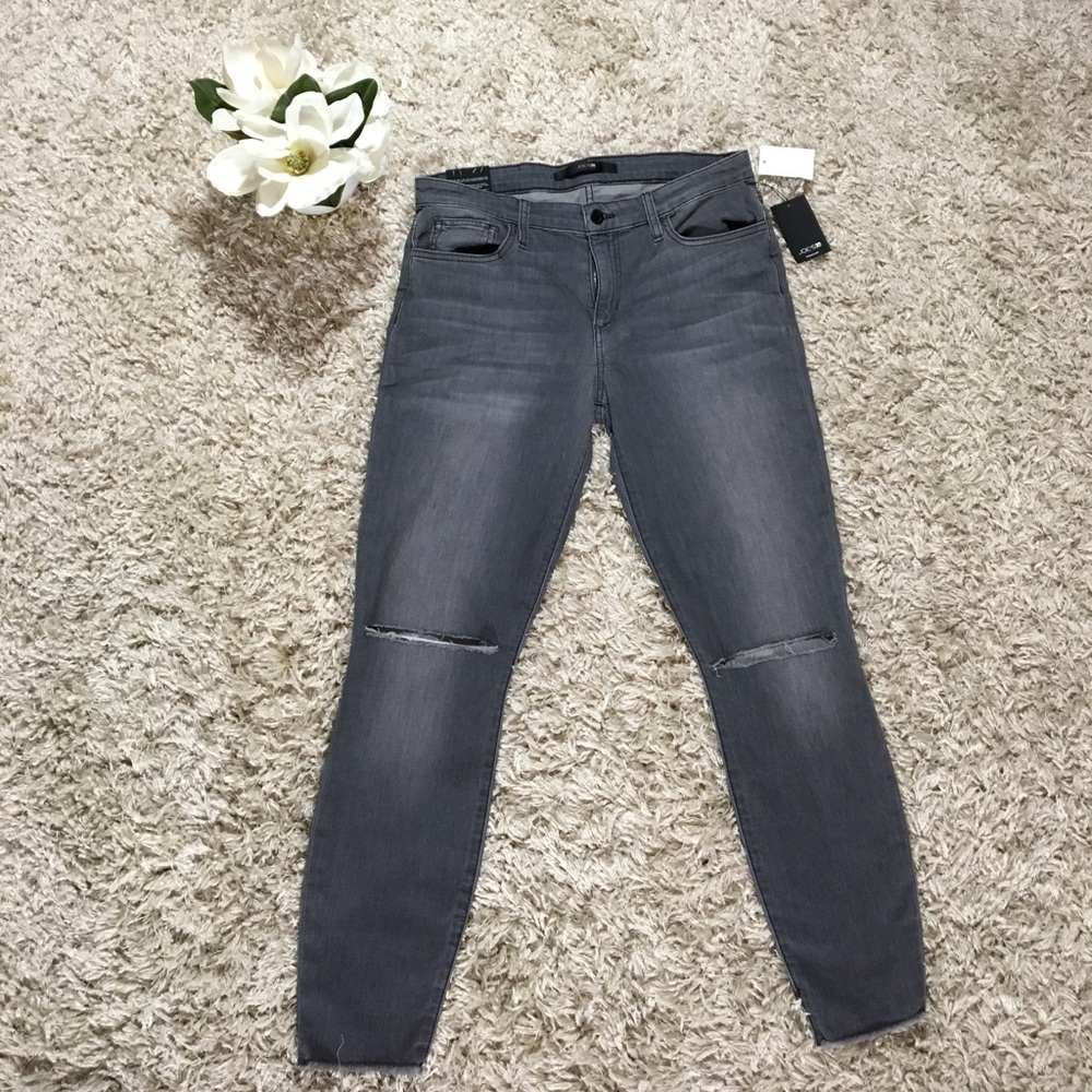 NWT $179 Joe's Jeans Ankle Raw Hem Distressed