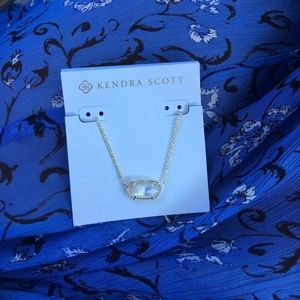 NWT KENDRA SCOTT OPAQUE GEM GOLD CHAIN NECKLACE