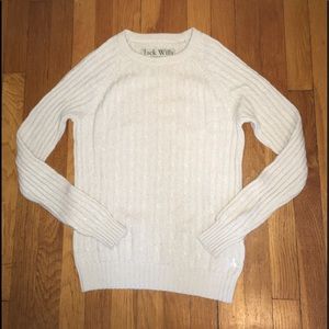 Jack Wills cream/ivory cashmere pullover sweater