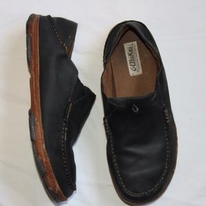 Olukai Moloa Black Men's Slip-ons
