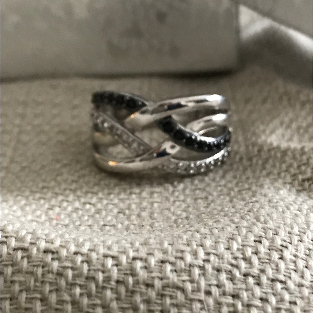 Lab created sapphire ring