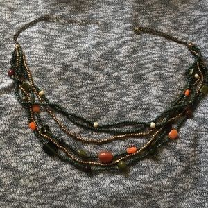 Polished Rock Statement Necklace