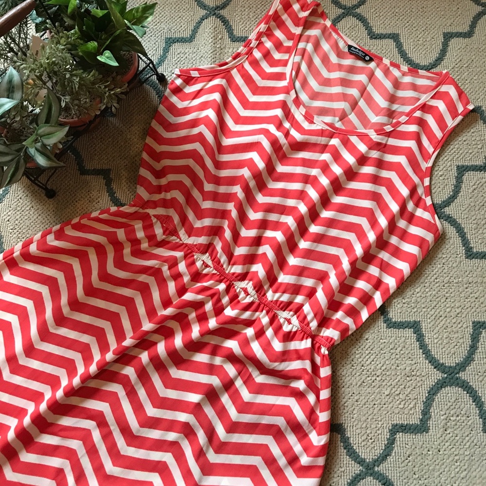 Chevron Hi-low Dress